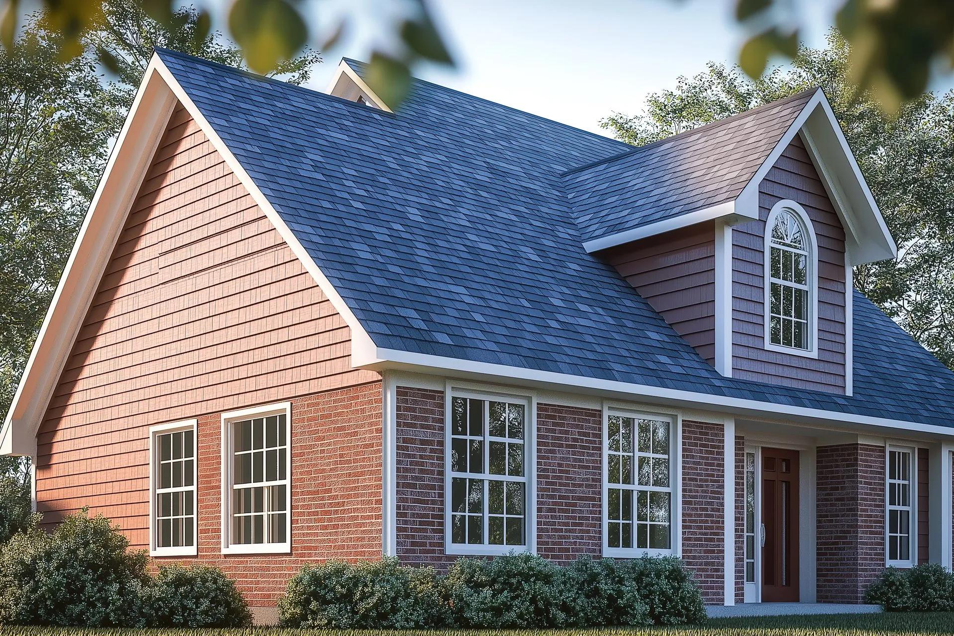Classic brick two-story home with a covered front porch