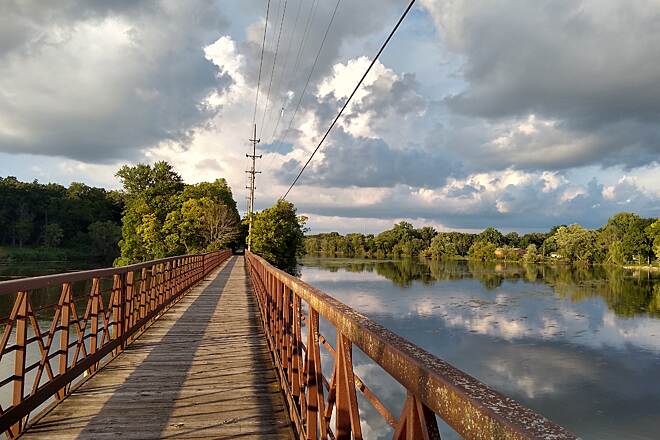 Fox River Trail in Geneva, Illinois