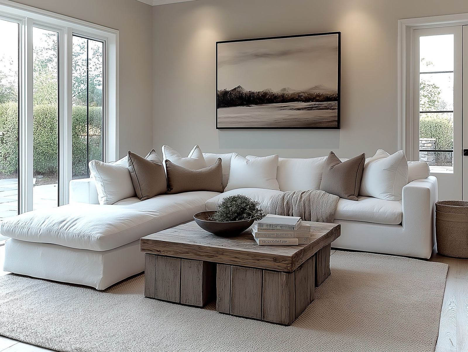 A cozy, neatly styled living room ready for showings